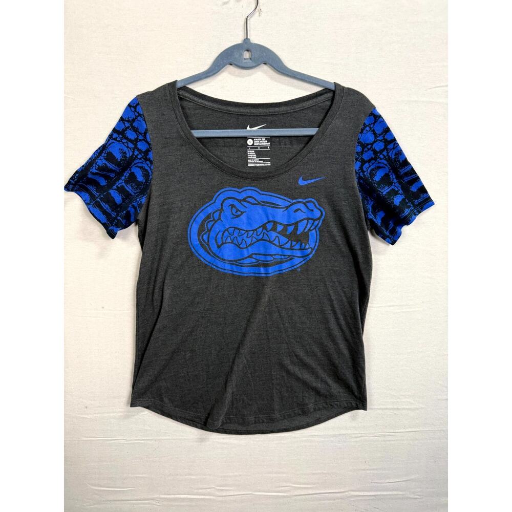 Nike Athletic Cut Florida Gators T-Shirt Mens Large Gray Short Sleeve Crew Neck